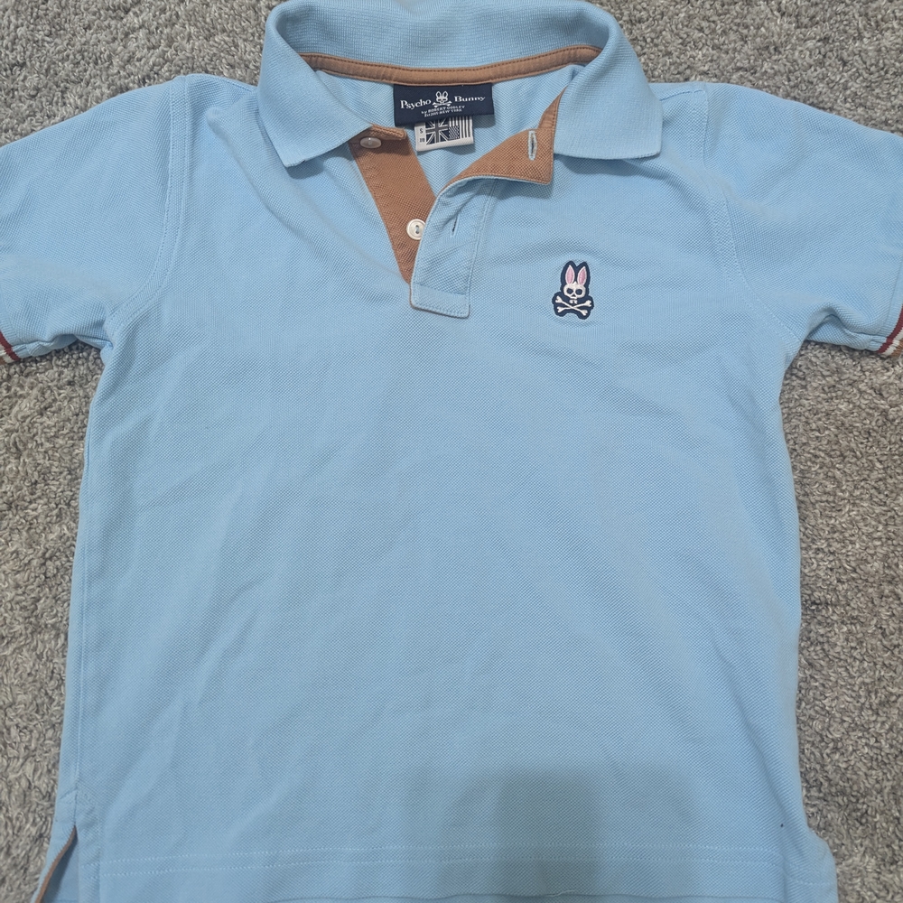 Psycho Bunny Boys Blue Polo Shirt